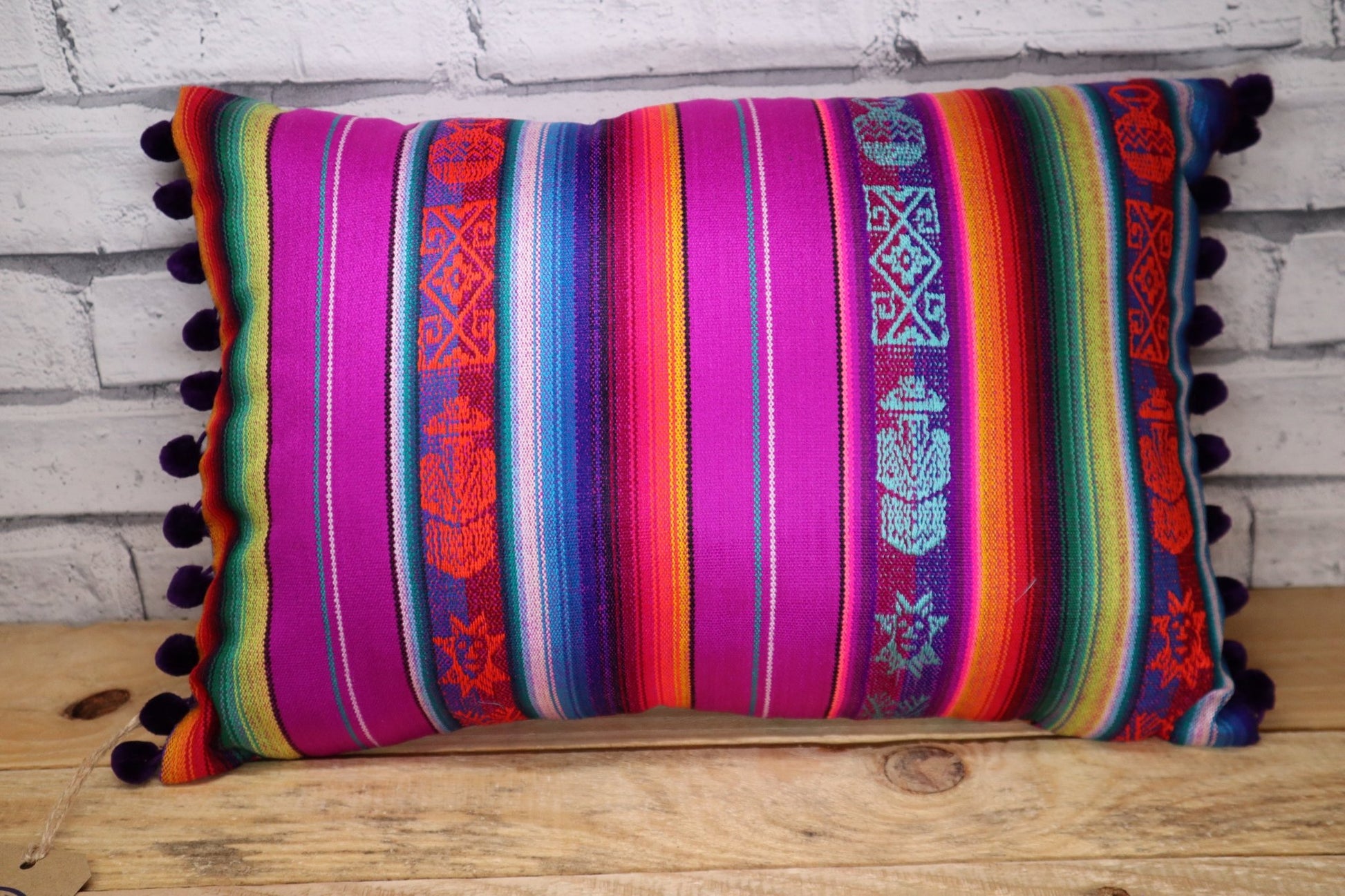 Ecuadorian Fabric Cushion - Rectangle - Artizan International