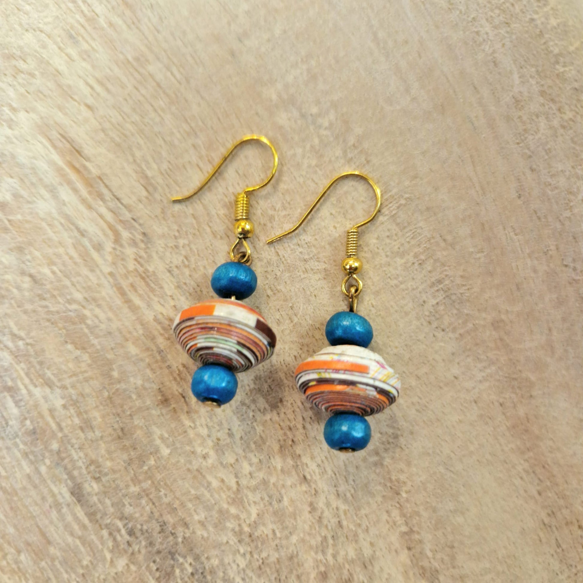 Handmade Paper Bead Earrings - Artizan International