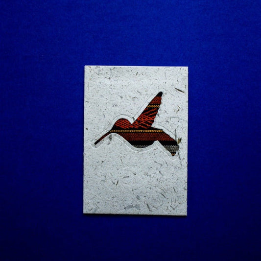 Hummingbird Ecuadorian Fabric Card - Artizan International