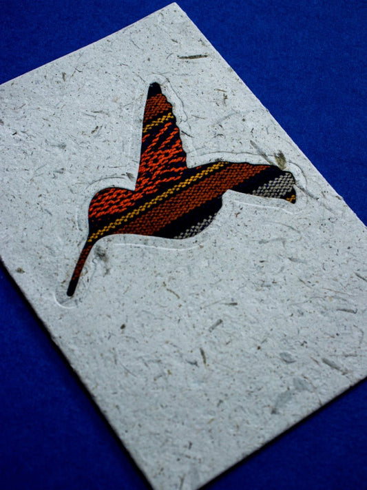 Hummingbird Ecuadorian Fabric Cards - Wholesale Pack of 6 - Artizan International