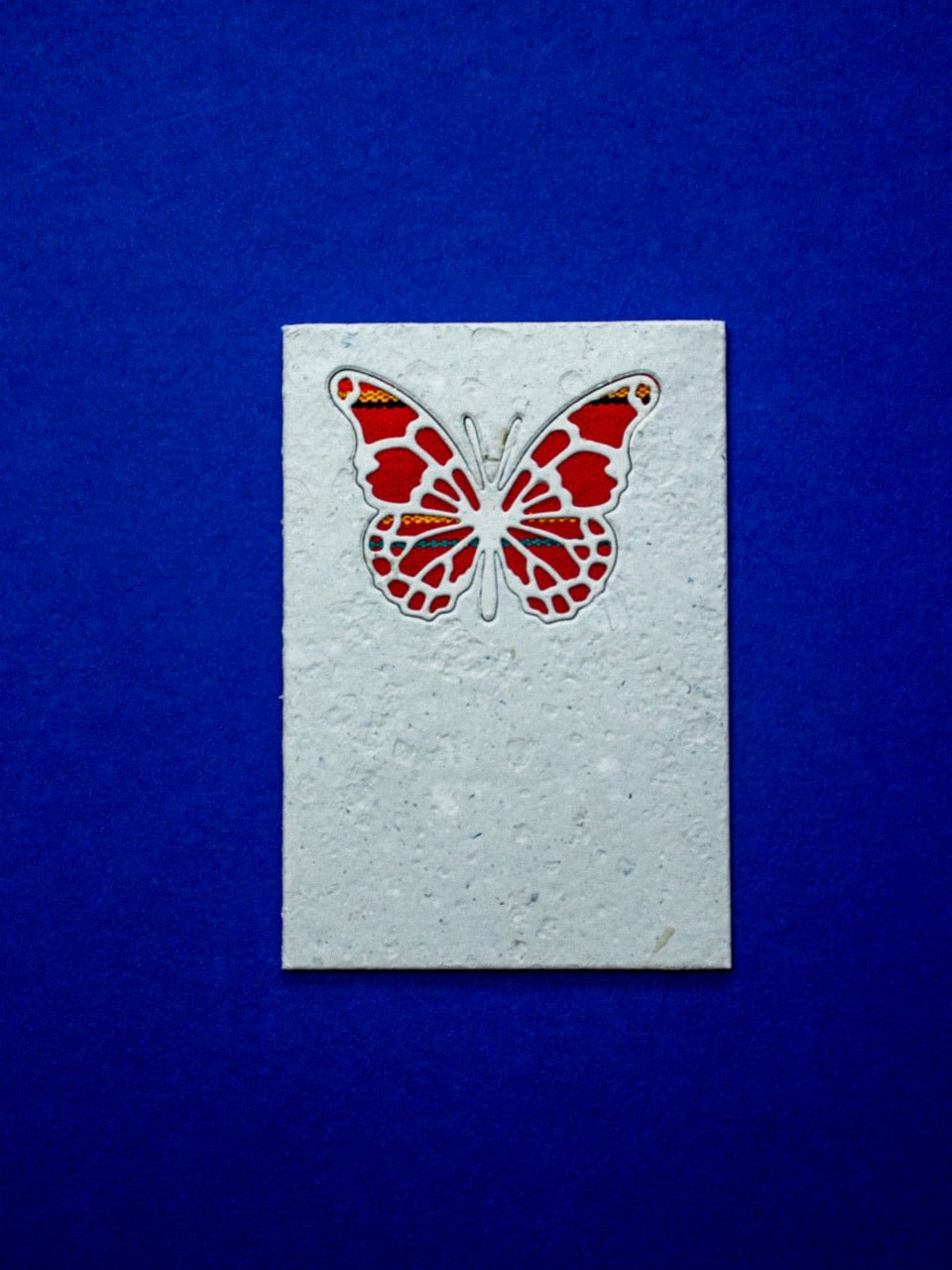 Intricate Butterfly Ecuadorian Fabric Cards - Wholesale Pack of 6 - Artizan International