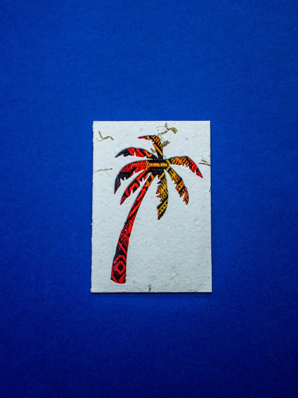 Palm Tree Ecuadorian Fabric Cards - Wholesale Pack of 6 - Artizan International