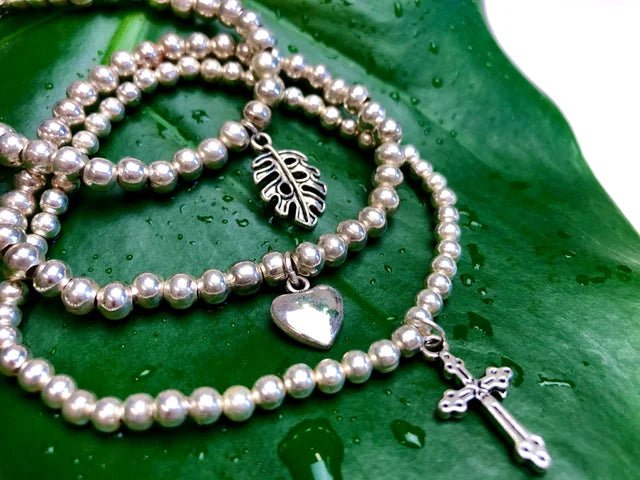 Silver Charm Bracelet - Wholesale Pack of 3 - Artizan International