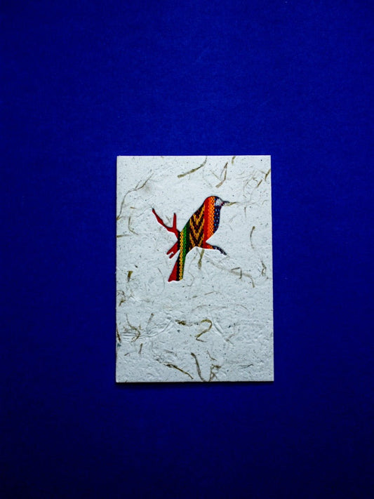 Small Bird Ecuadorian Fabric Card - Artizan International