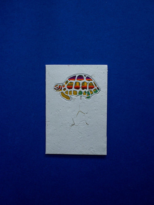 Tortoise Ecuadorian Fabric Card - Artizan International