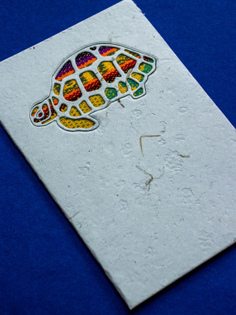 Tortoise Ecuadorian Fabric Cards - Wholesale Pack of 6 - Artizan International