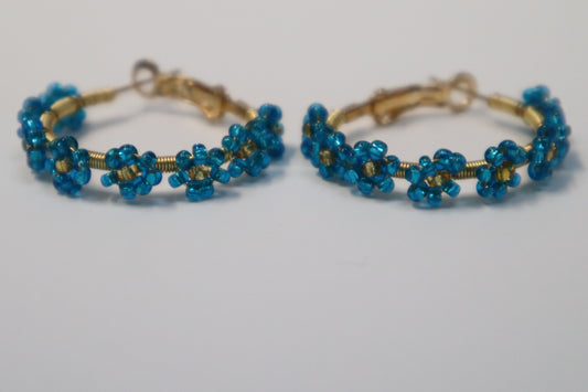 Daisy Hoop Earrings