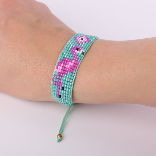 Flamingo Beaded Bracelet