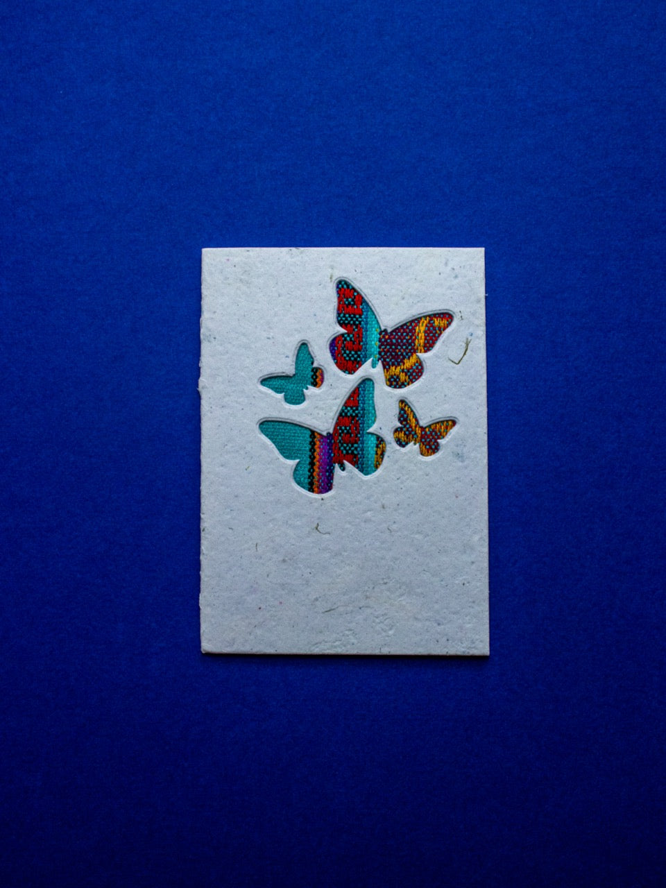 Mini Butterflies Ecuadorian Fabric Cards -  Wholesale Pack of 6