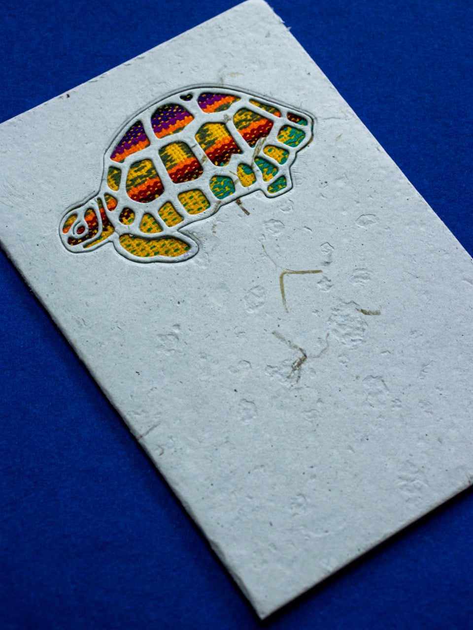 Tortoise Ecuadorian Fabric Cards -  Wholesale Pack of 6