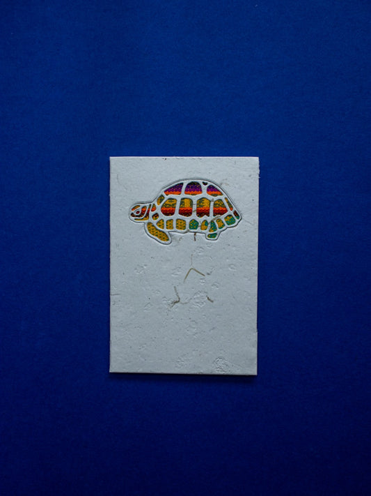 Tortoise Ecuadorian Fabric Card