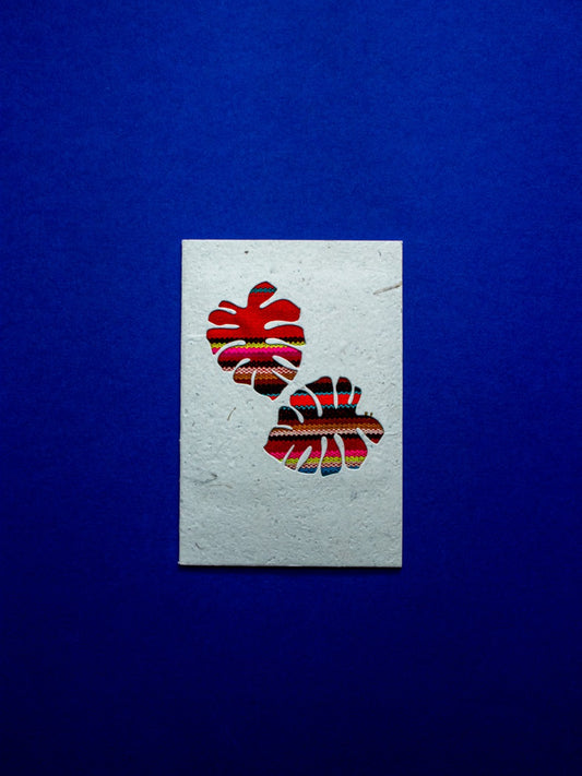Two Leaves Ecuadorian Fabric Card