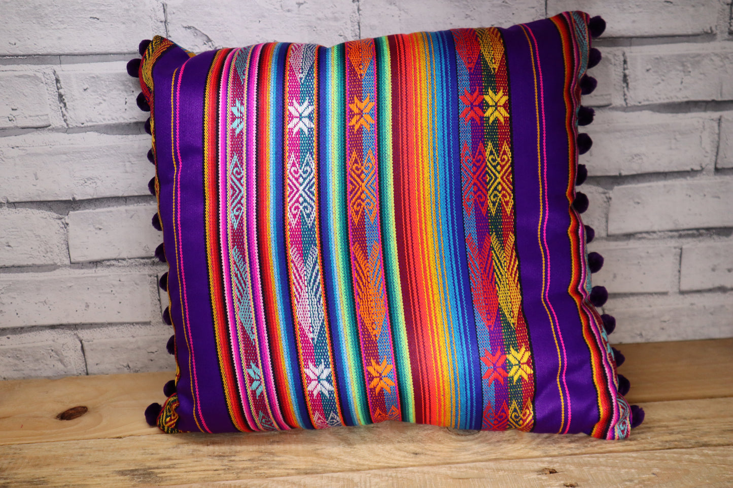 Ecuadorian Fabric Cushion - Square
