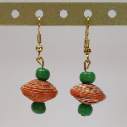 Paper Bead Earrings