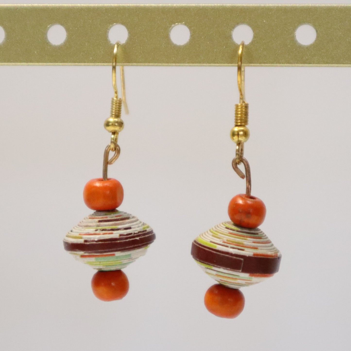 Paper Bead Earrings