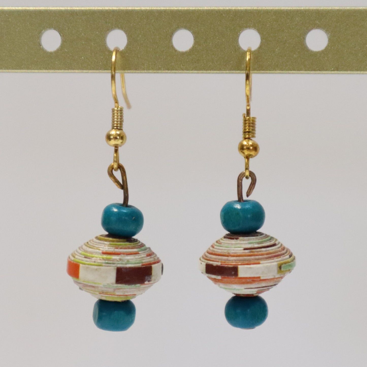 Paper Bead Earrings