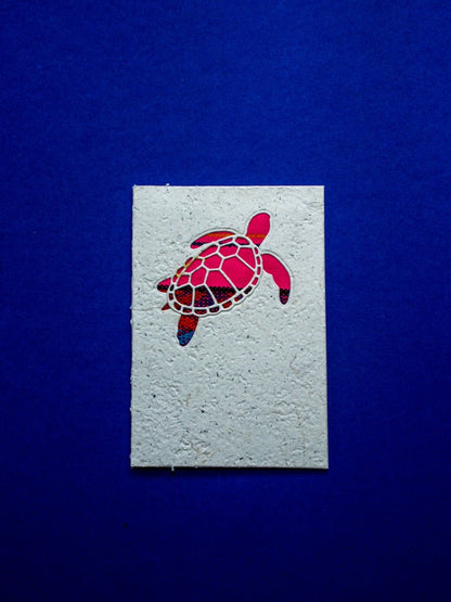 Turtle Ecuadorian Fabric Cards - Wholesale Pack of 6 - Artizan International