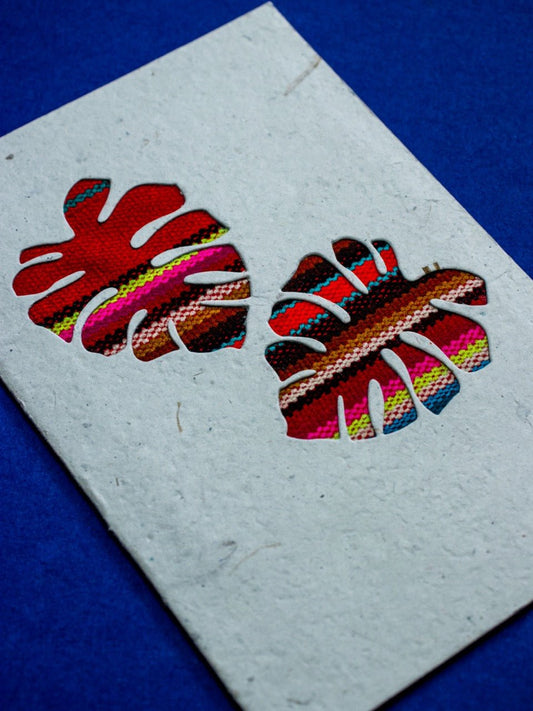 Two Leaves Ecuadorian Fabric Cards - Wholesale Pack of 6 - Artizan International